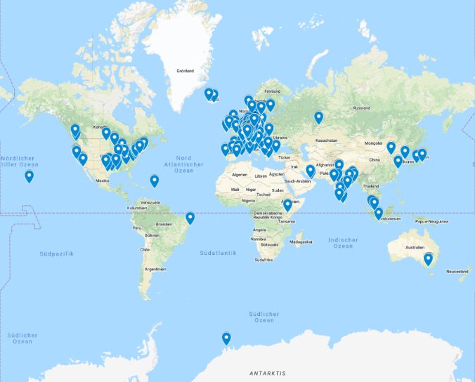 Teilnehmer Karte Spendenlauf NCT