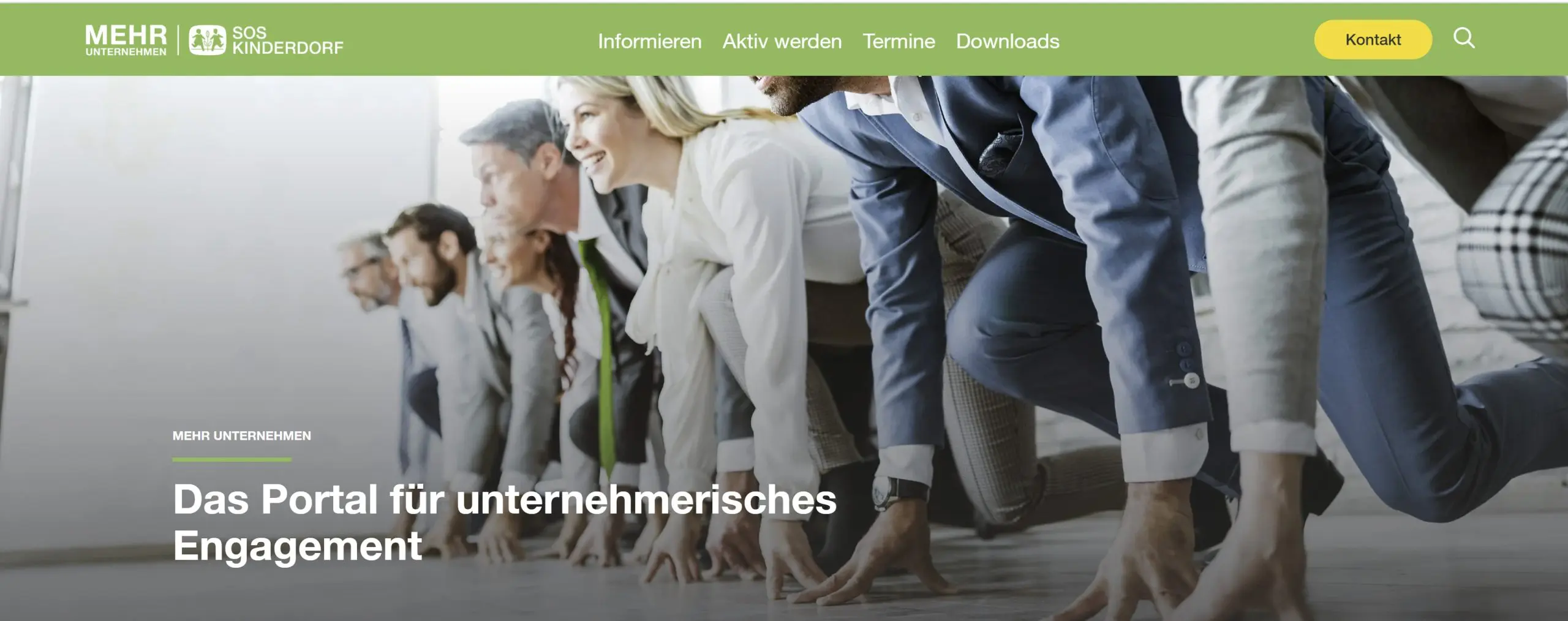 Website von SOS-Kinderdorf für Unternehmen