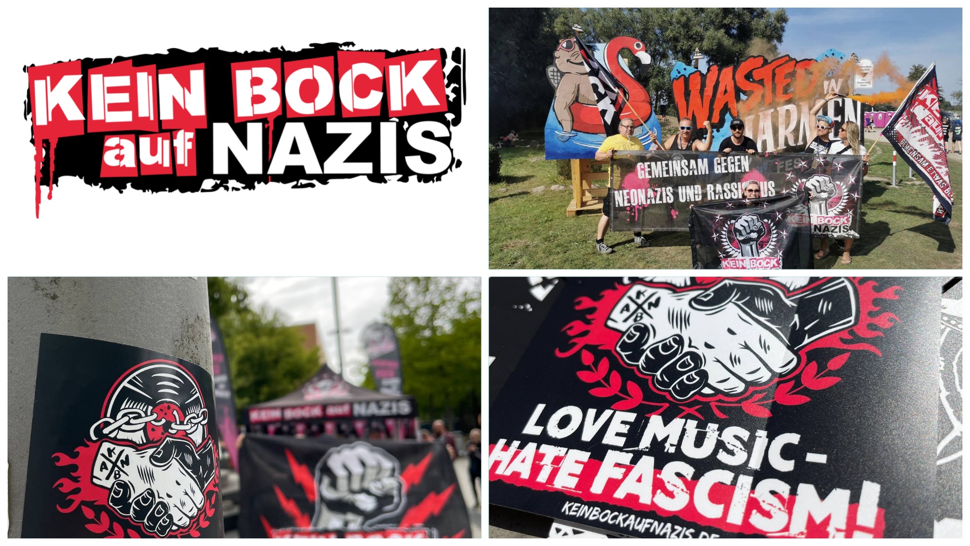 Bilder und Collage von Kein Bock auf Nazis