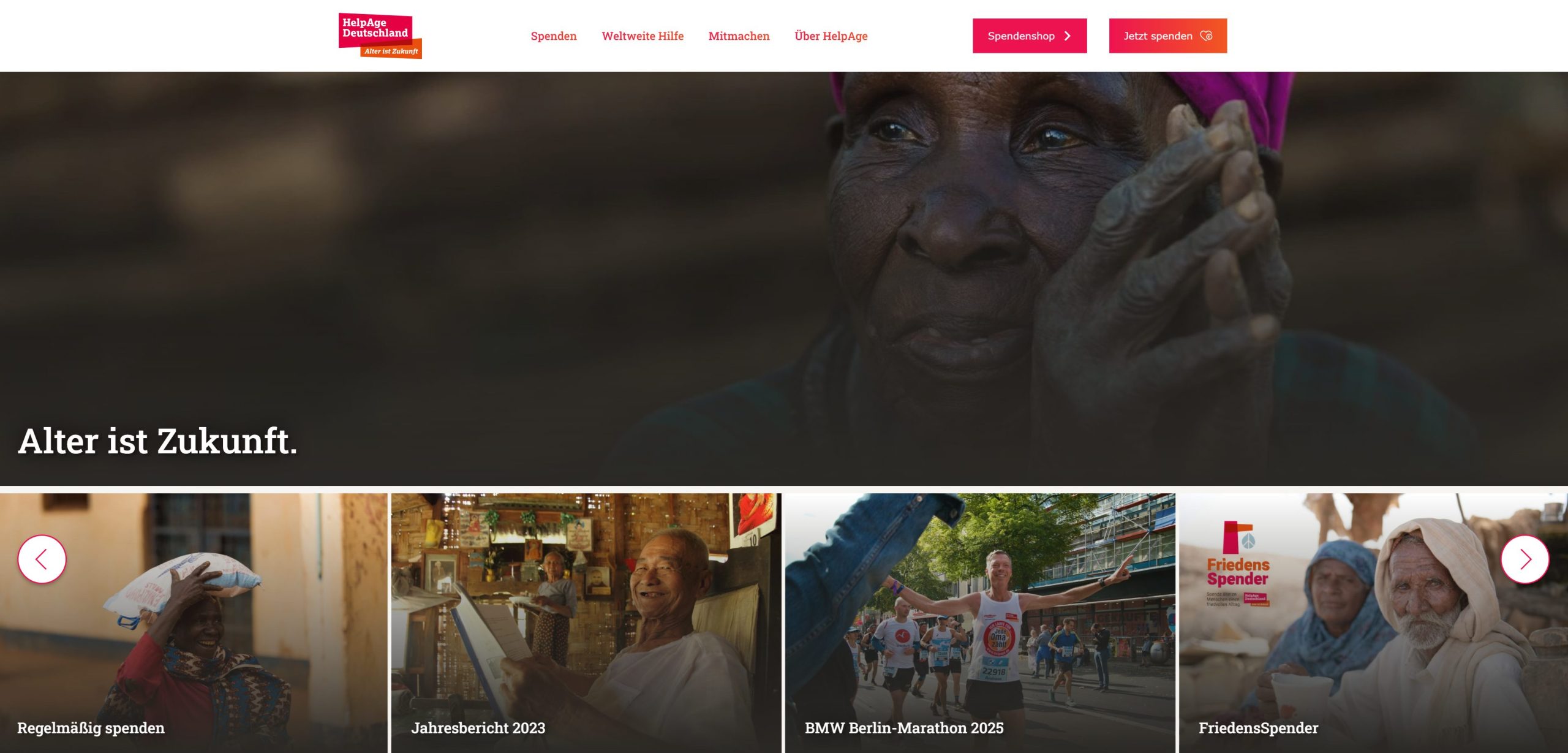 HelpAge Startseite