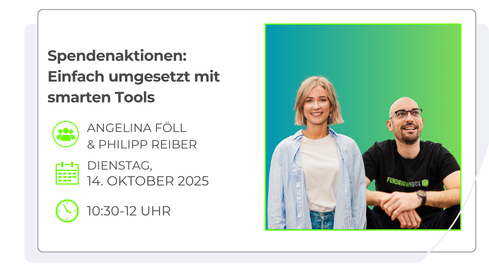 Webinar Kindersolbad und FundraisingBox