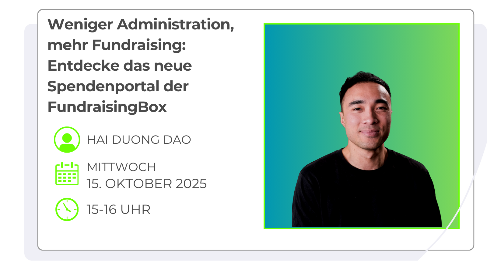 Webinar Spendenportal FundraisingBox