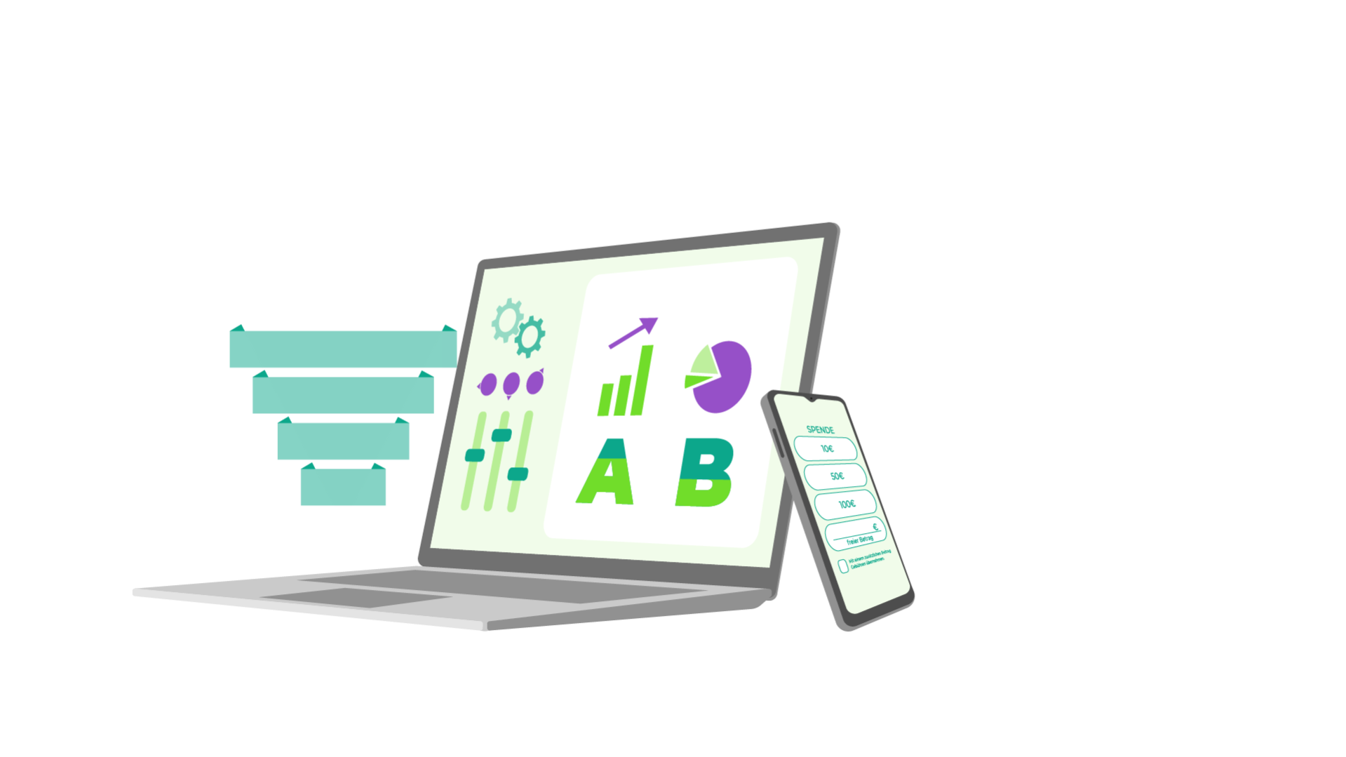 performance fundraising ab test