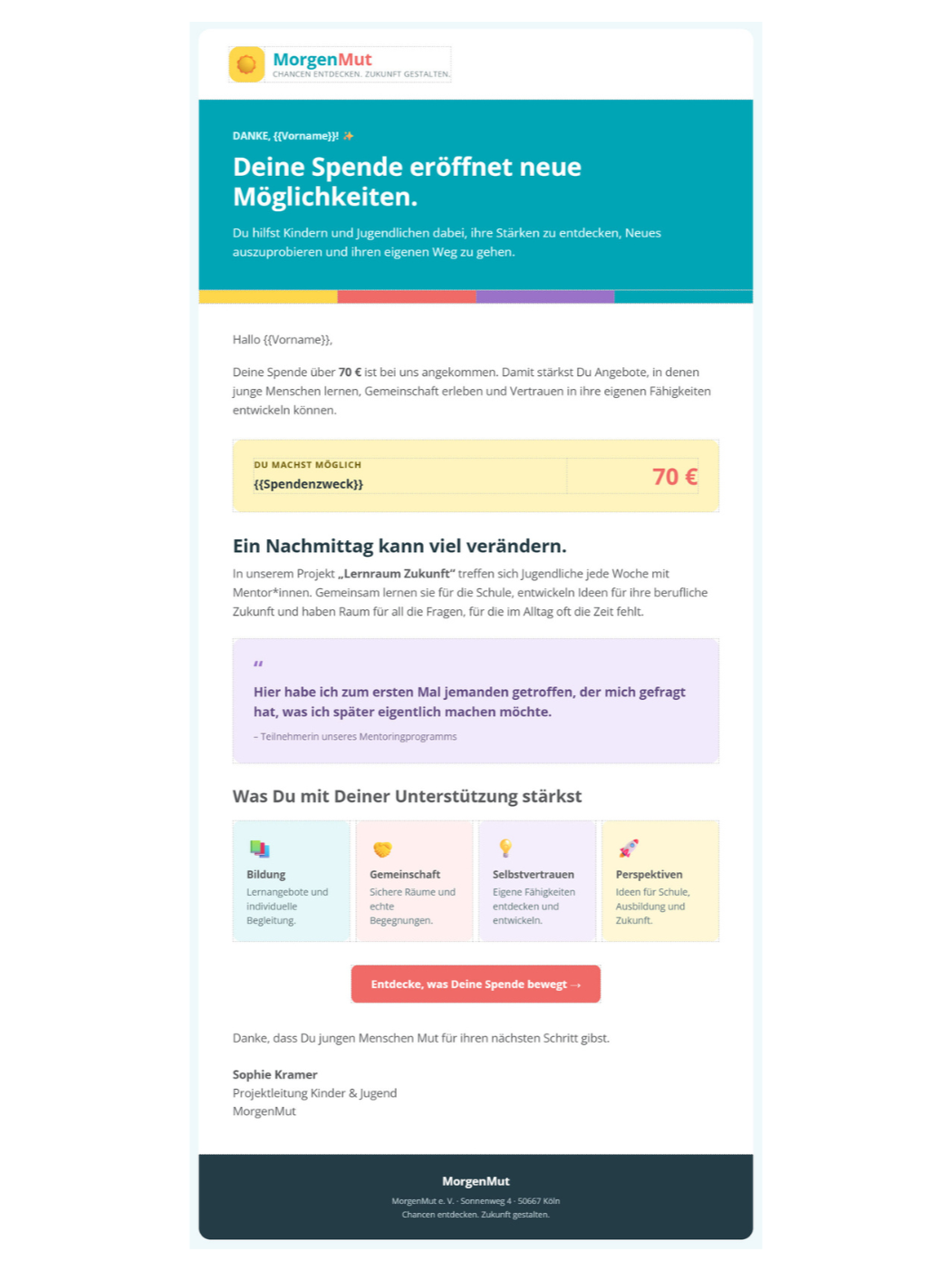 html mail kinderhilfe