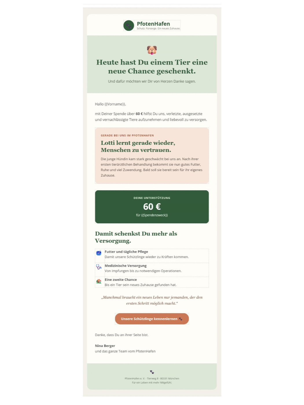 html mail tierschutz